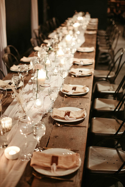 modern minimal wedding decor