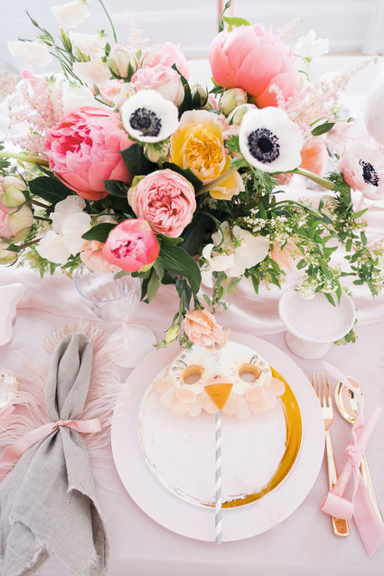 Pastel pink + lavender bird-themed girls birthday party