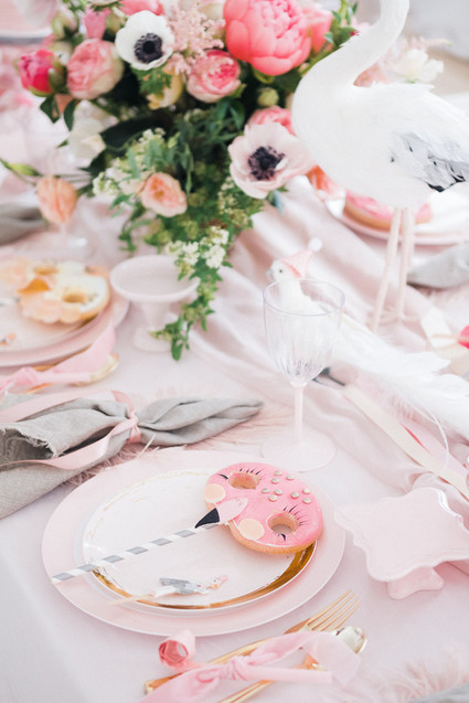 Pastel pink + lavender bird-themed girls birthday party