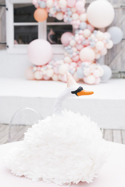 Pastel pink + lavender bird-themed girls birthday party