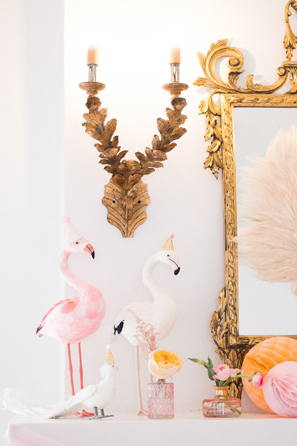 Pastel pink + lavender bird-themed girls birthday party