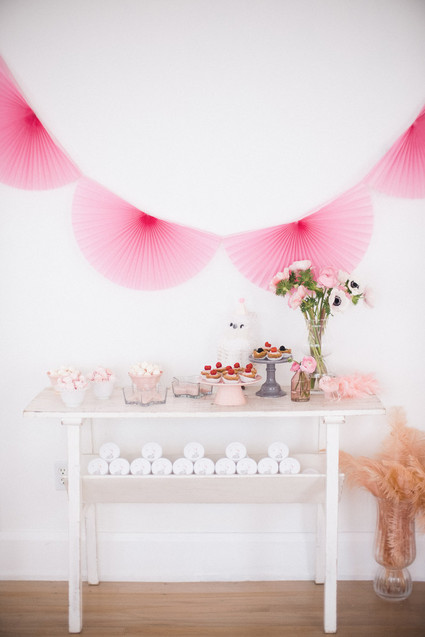 Pastel pink + lavender bird-themed girls birthday party