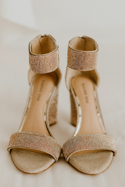 Champagne wedding heels