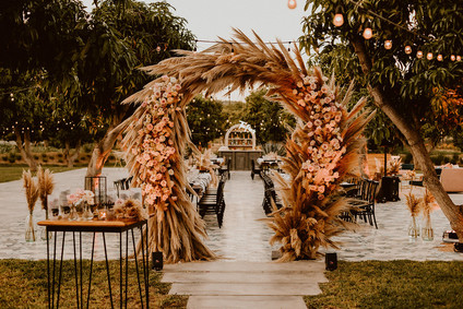 Pampas Grass wedding decor Inspiration