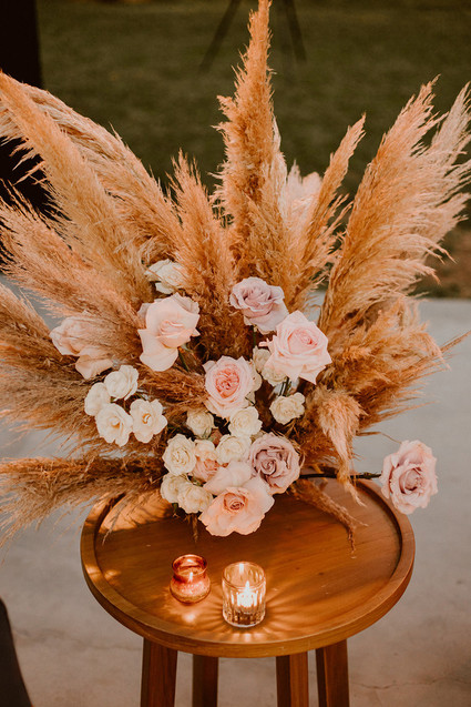 Pampas Grass wedding decor Inspiration
