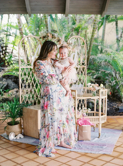 Mermaid and beach inspired 1st birthday party on Maui