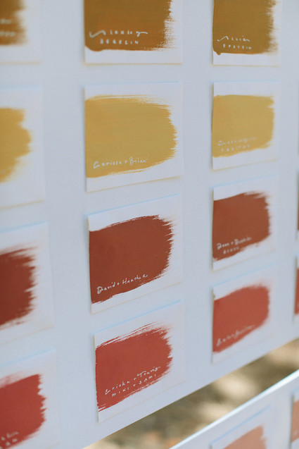 hand painted seating chart