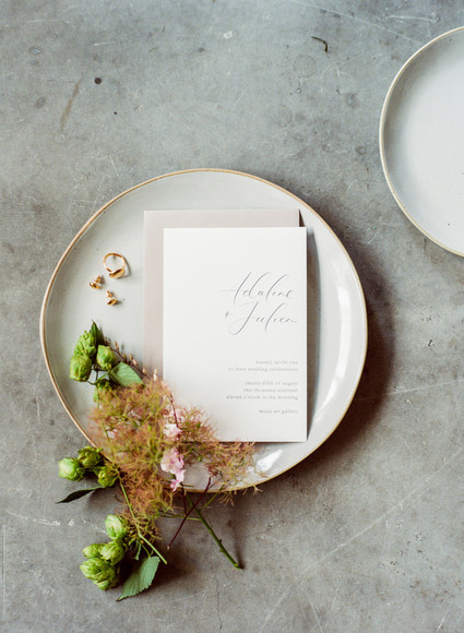 Elegant wedding stationery