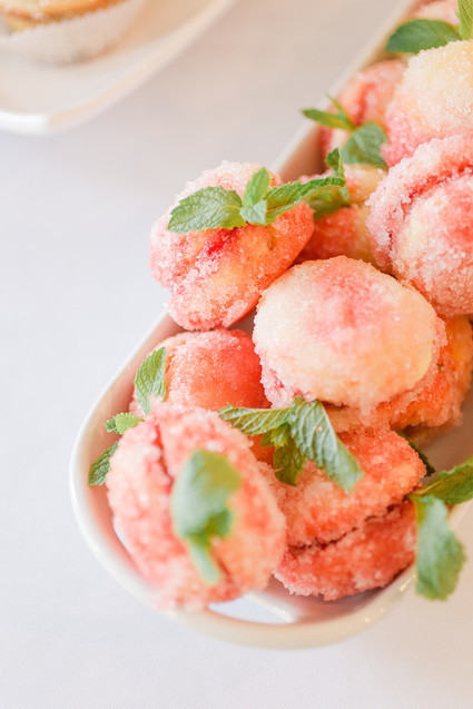 peach themed 1st birthday party