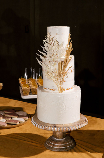 modern boho wedding cake