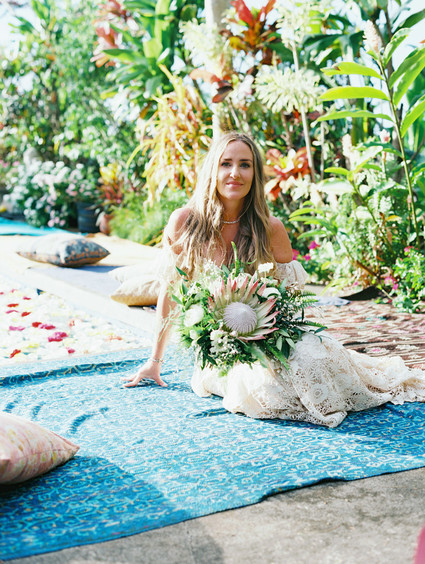 king protea bridal bouquet