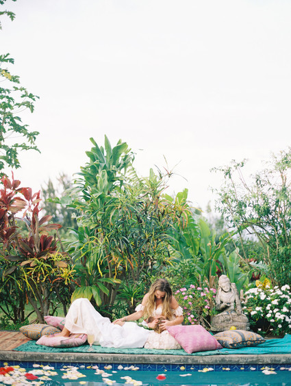 bohemian lounge for wedding