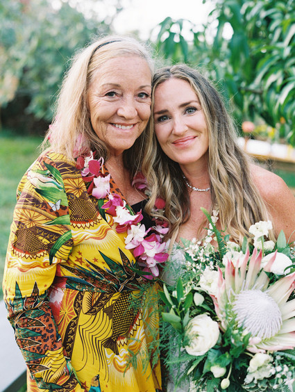 Ram Dass officiated this couple’s bohemian Maui wedding
