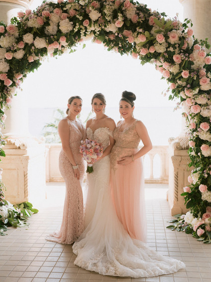 blush bridesmaids