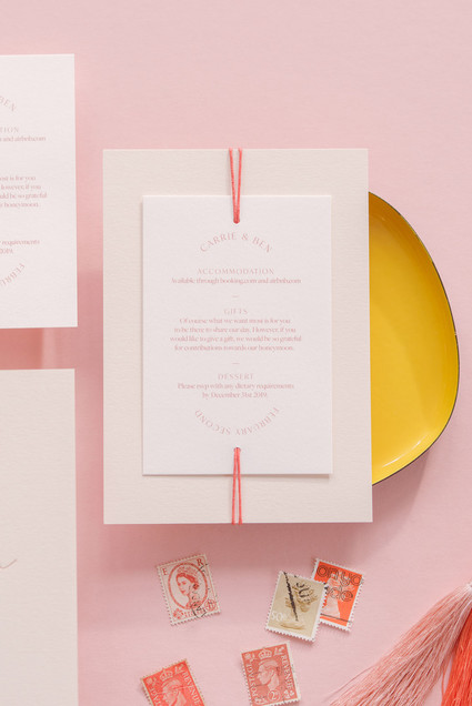 minimalist, pretty wedding invitations