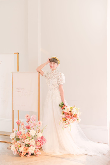 modern reception signage