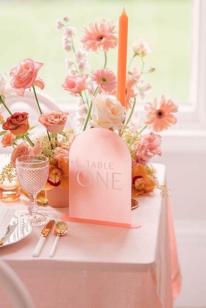 pin acrylic table numbers