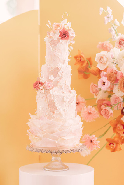 elegant tiered wedding cake