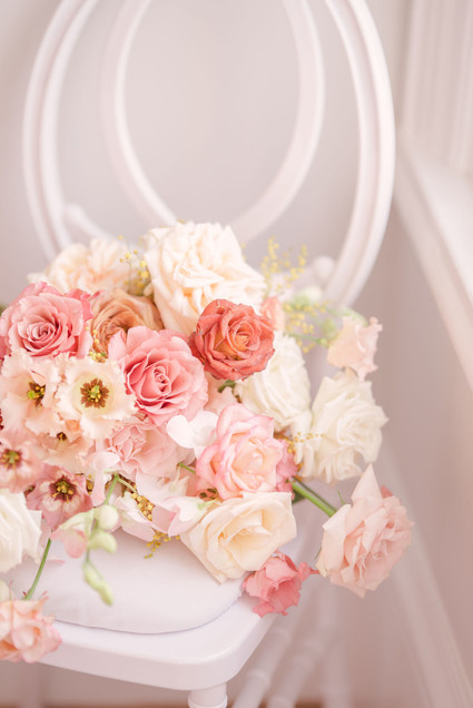 pink spring bridal bouquet