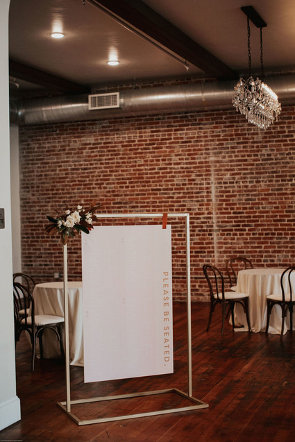 Modern seating chart idea