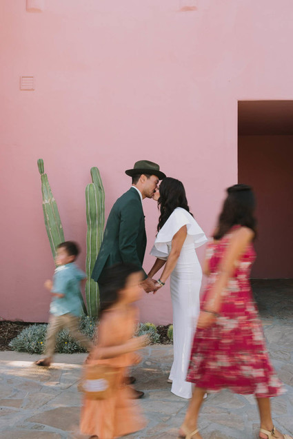 family wedding portrait