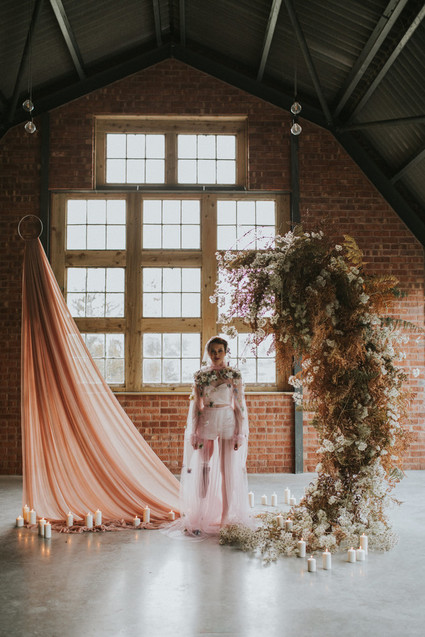 dried floral wedding arch