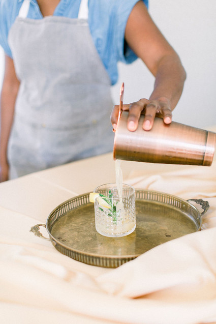 pretty wedding cocktails