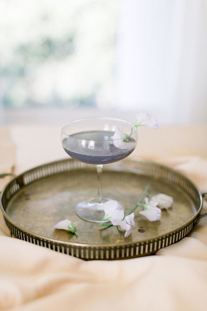 pretty wedding cocktails