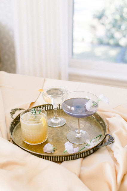 pretty wedding cocktails
