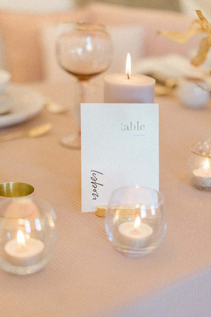 modern table numbers Inspiration