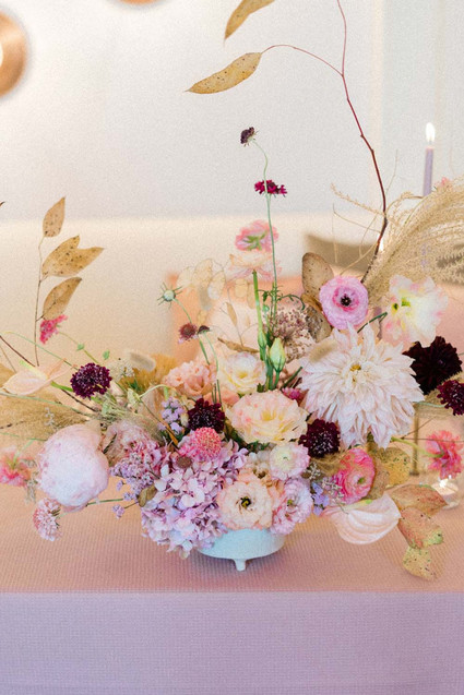 unique pink centerpiece