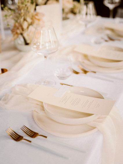 modern neutral menus