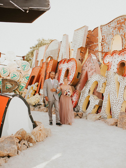 Neon Museum Vegas wedding Inspiration