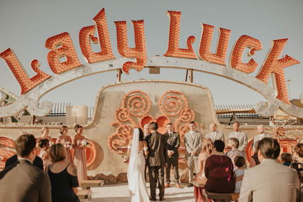 Neon Museum Vegas wedding
