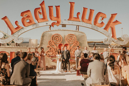 Neon Museum Vegas wedding
