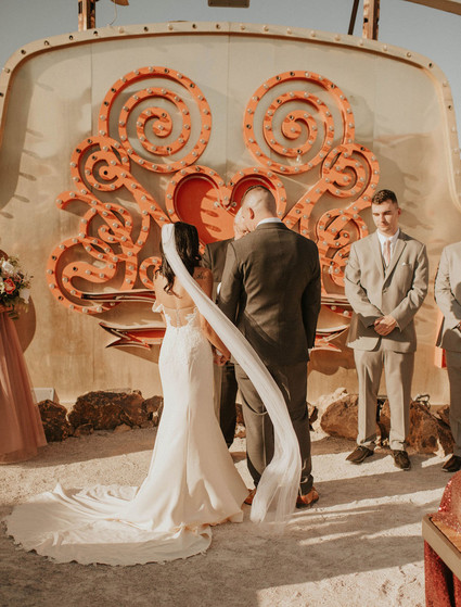 Las Vegas Neon Museum elopement Inspiration