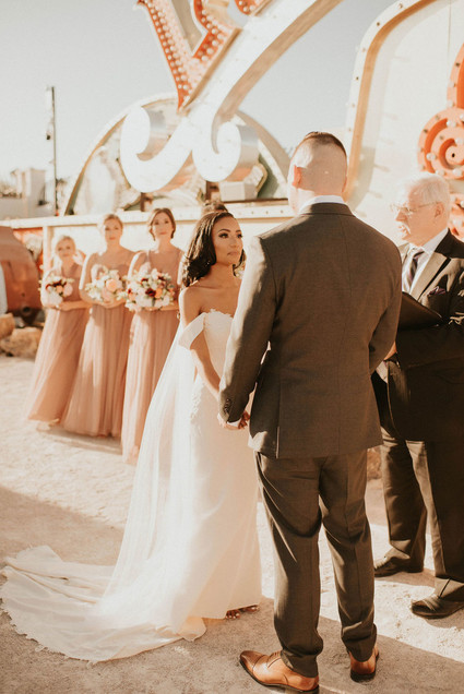 Las Vegas Neon Museum elopement Inspiration
