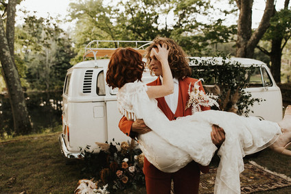 vintage vw van photo booth