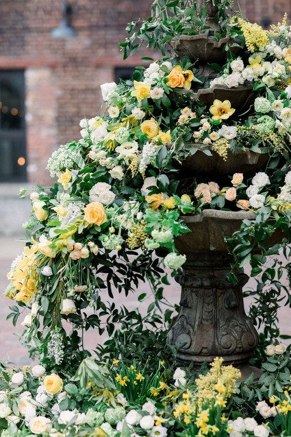 spring floral installation