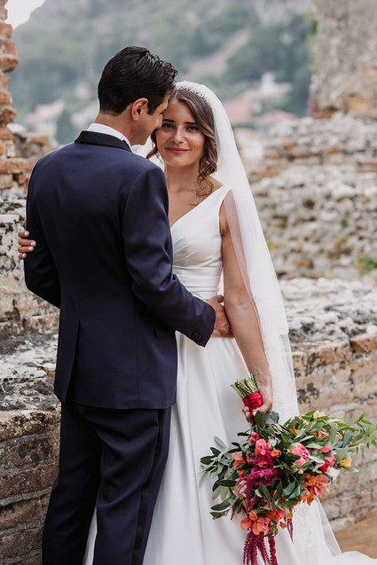 Sicily wedding at the ancient Greek theatre of Taormina
