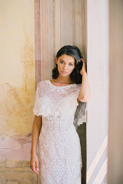 romantic beaded wedding dress