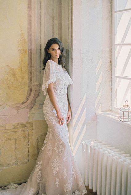 romantic beaded wedding dress