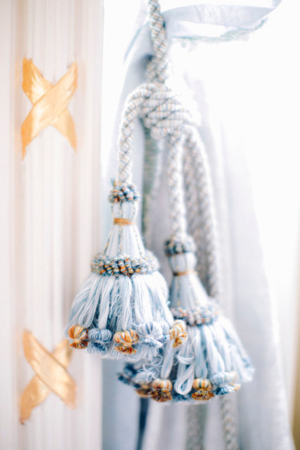 Something blue gold + blue wedding