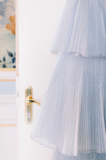 blue wedding dress