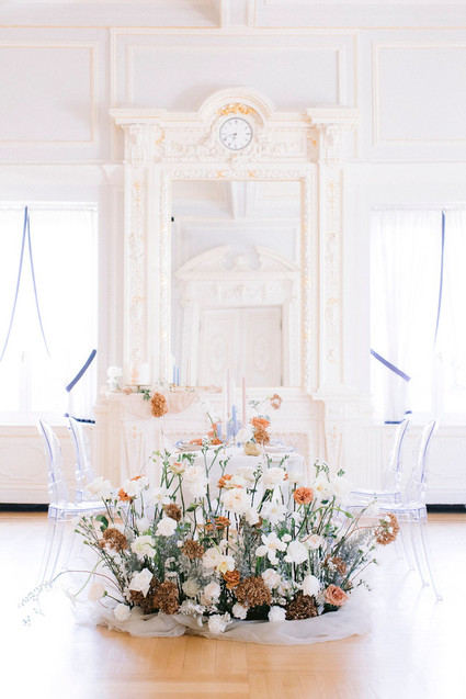 reception floral installation