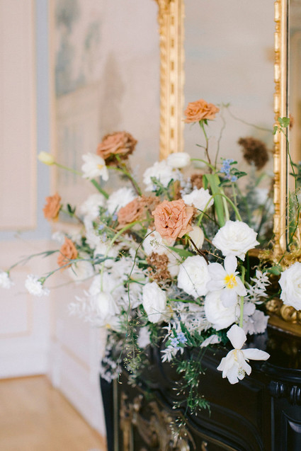 Something blue gold + blue wedding