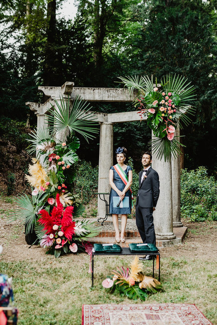 colorful tropical ceremony