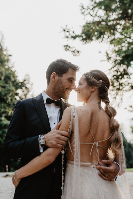 Bridal ponytail for long hair