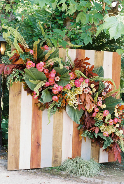 Peony wedding backdrop
