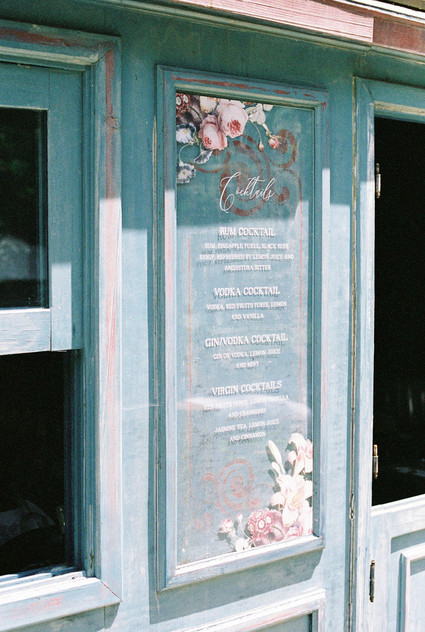 cocktail menu for wedding Inspiration